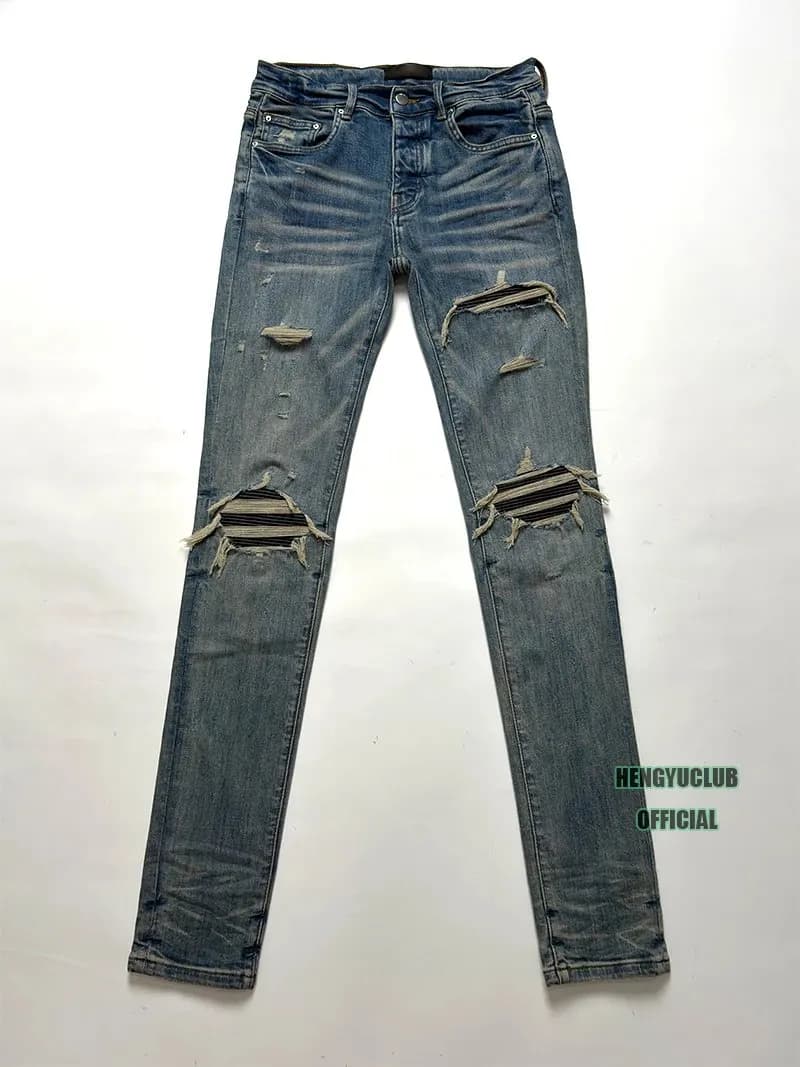 Tommy Hilfiger Distressed Slim Fit Jeans Heavy Ripped