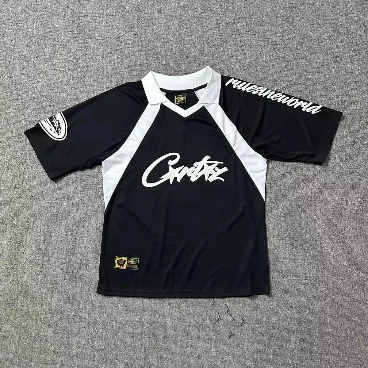 Corteiz Jersey Diamond Pattern — 727黑色