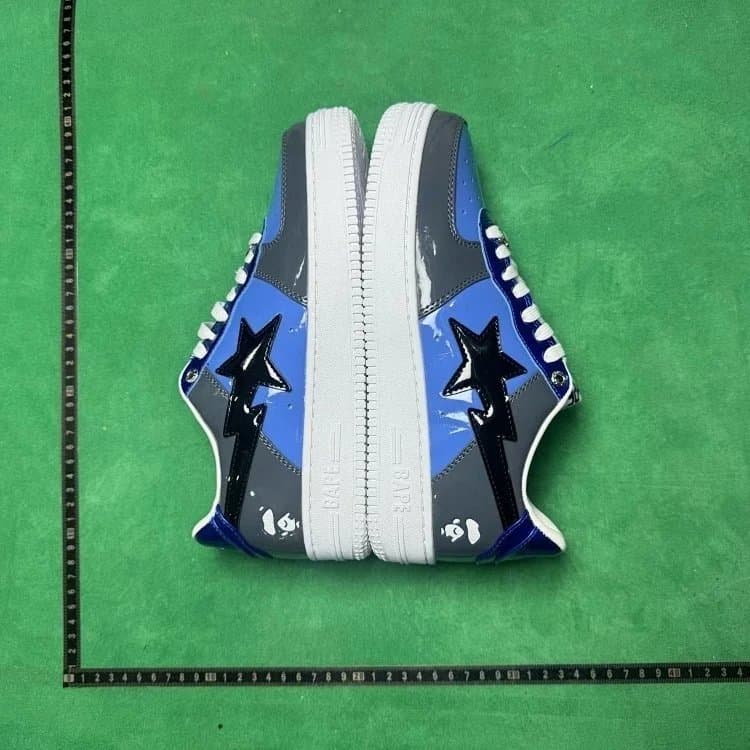 BAPE Star Low White Grey — 23号蓝色191 046