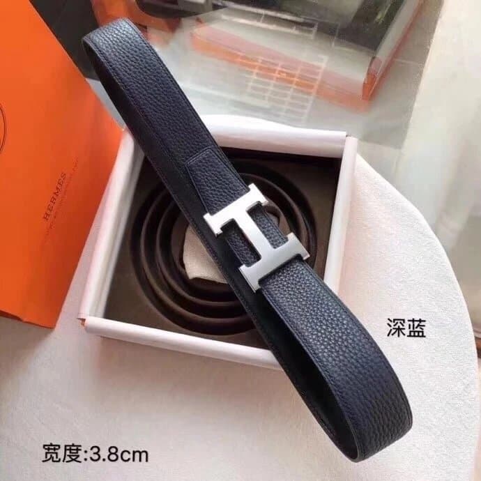 Hermès Constance Belt Deep Blue
