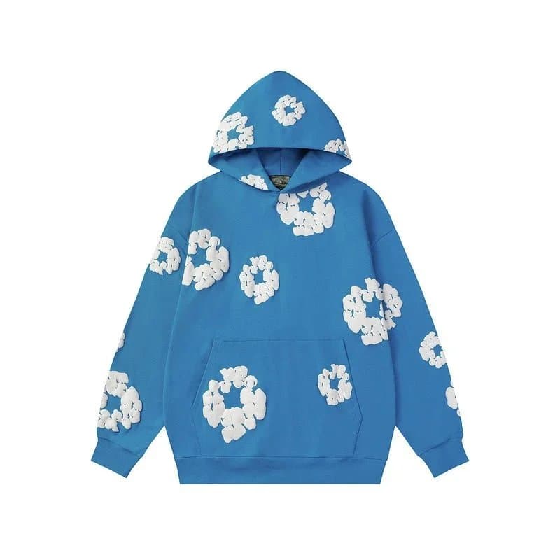 Fear of God Essentials Jogger Floral Embroidered — 湖蓝帽衫
