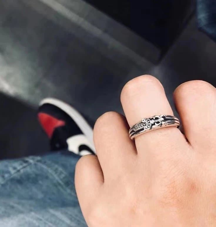 Chrome Hearts Cross Ring Pave Diamond — 小宝剑