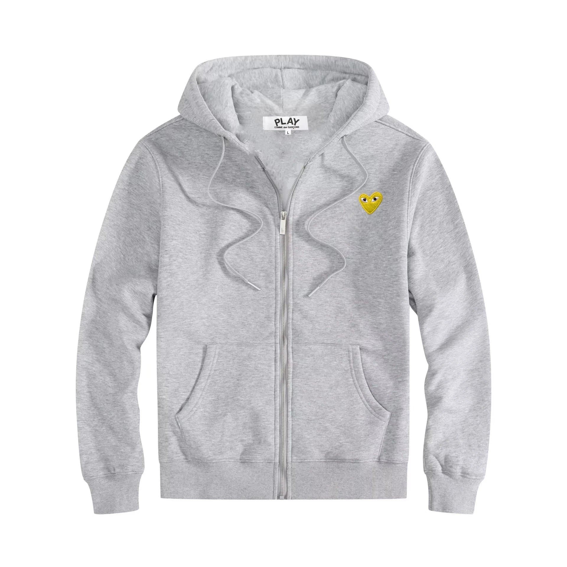 Comme des Garçons Zip-Up Hoodie Heart Logo