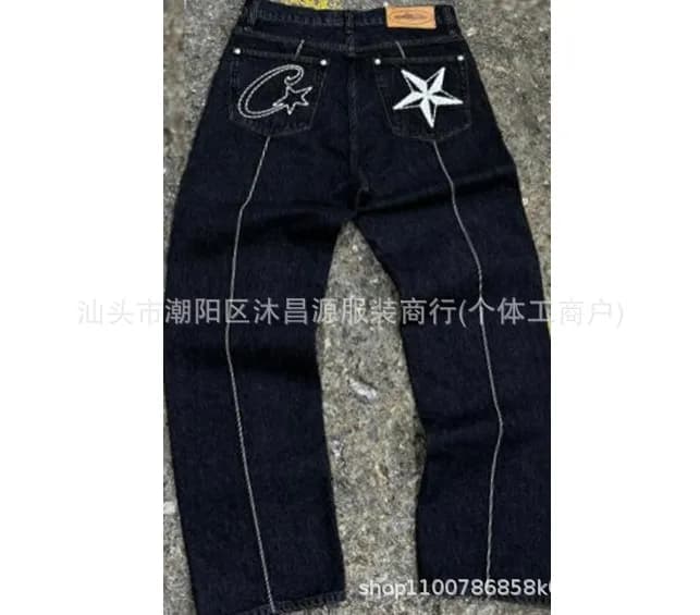 Chrome Hearts Denim Jeans C Star Embroidery