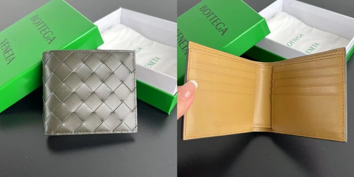 Bottega Veneta Bifold Wallet Intrecciato
