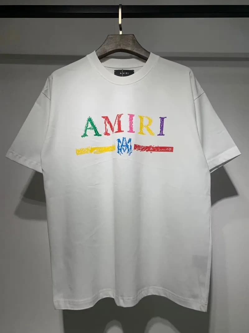 Amiri Logo Tee Multicolor Graphic