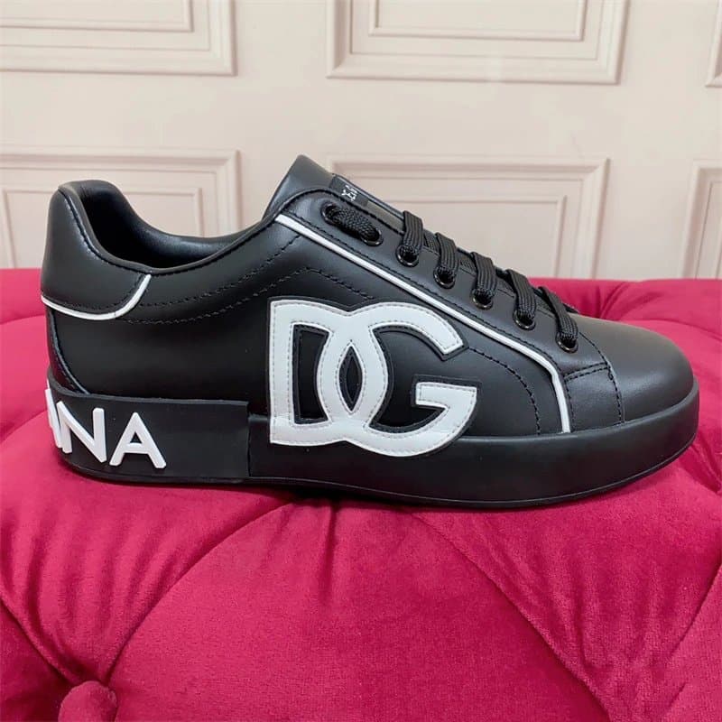 Dolce & Gabbana DG Leather Sneaker Logo Side Panel