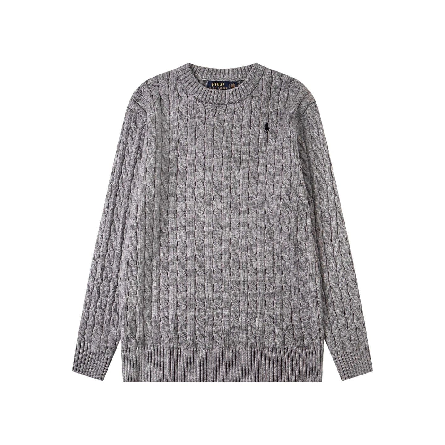 Polo Ralph Lauren Cable Knit Sweater Heather Grey