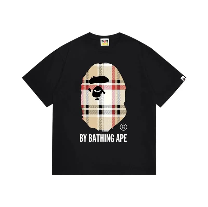 BAPE Ape Head Tee Plaid Ape Head