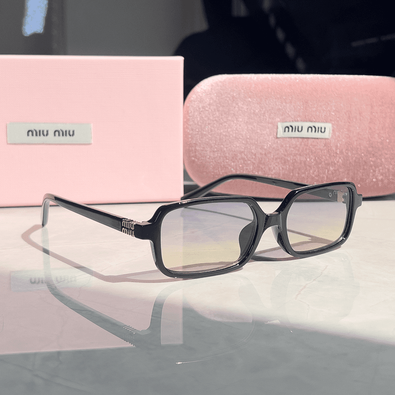 Miu Miu Rectangular Optical Frame Tortoiseshell — 3442025XZ