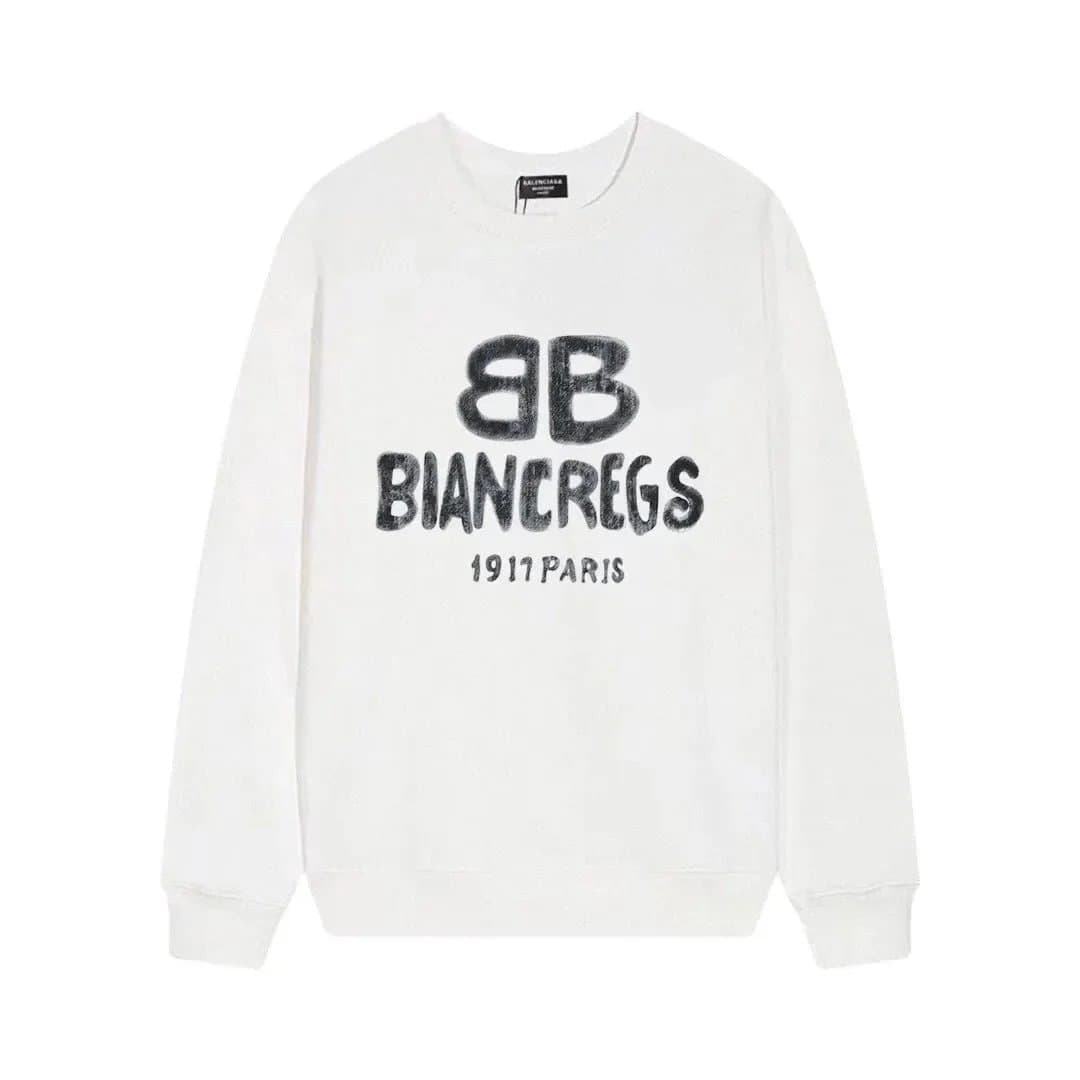 Balenciaga Crewneck Sweatshirt BB Logo Print