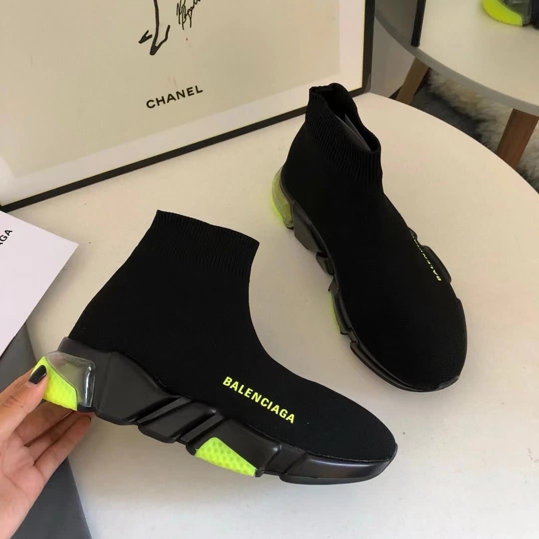 Balenciaga Speed Trainer Black Neon Green