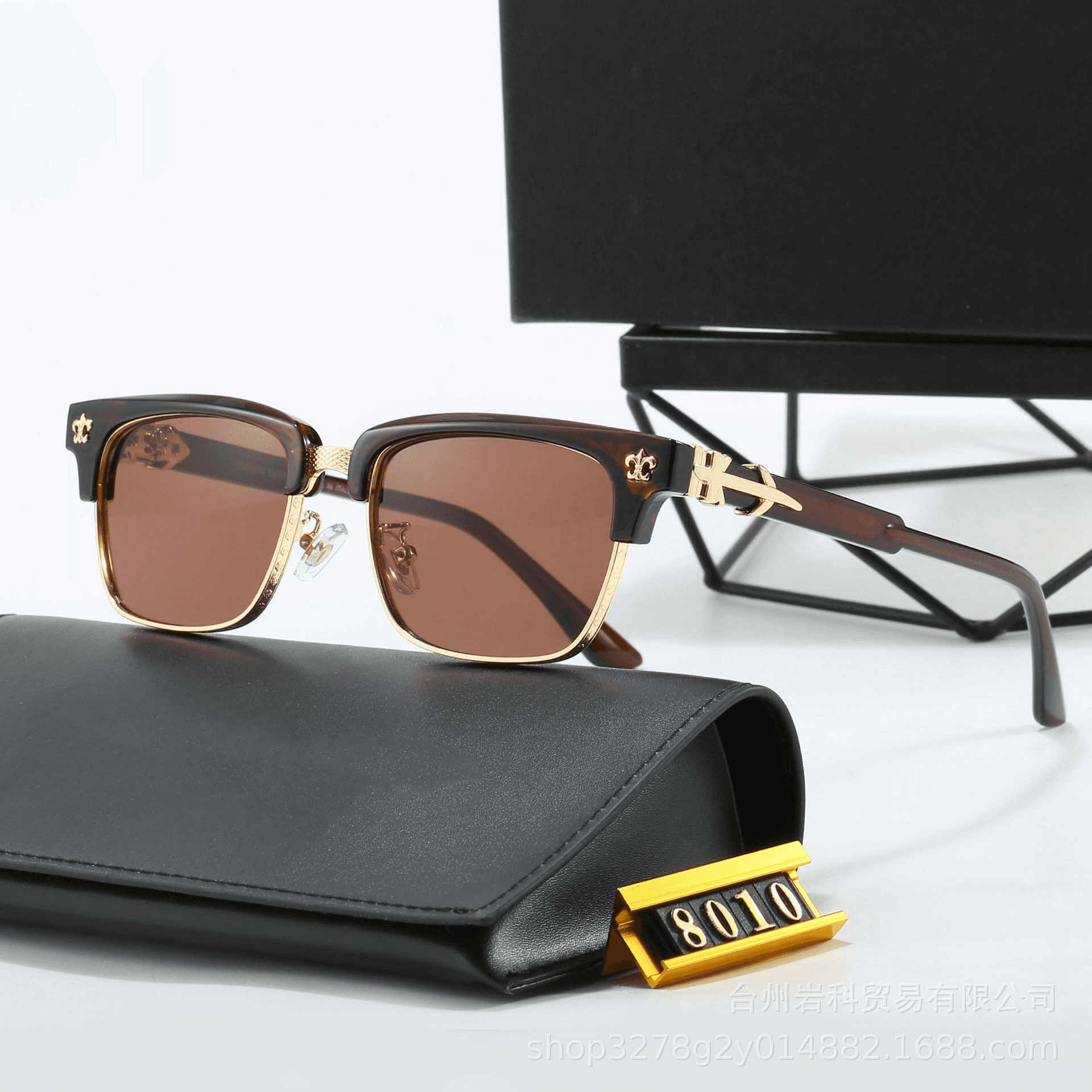 Chrome Hearts Rectangular Optical Frame Fleur-de-Lis Accents — 17