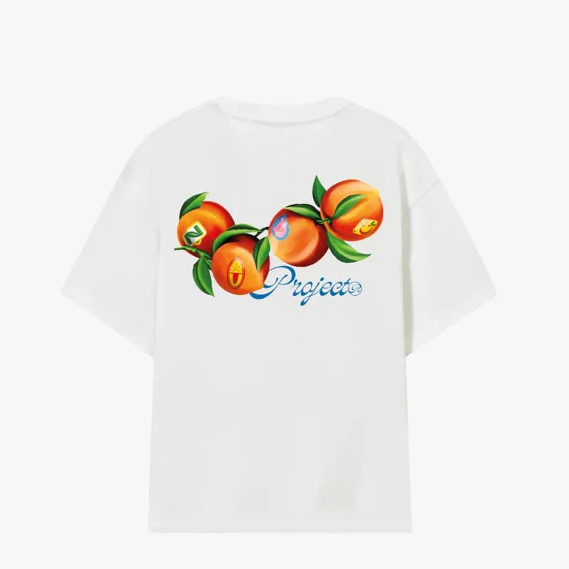 Nude Project Graphic Tee Peach Print