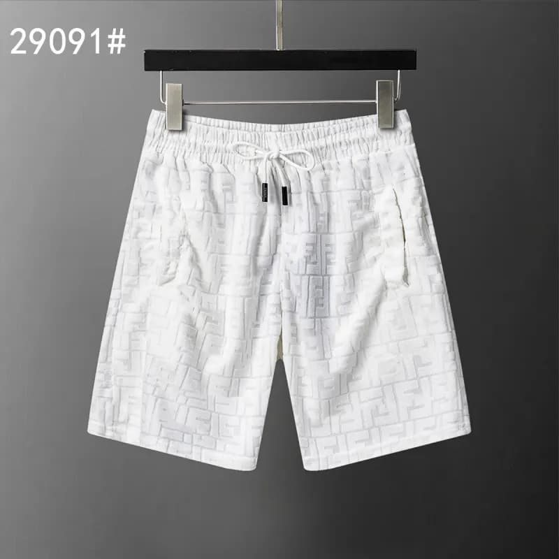 Balenciaga Printed Shorts Geometric Logo Pattern — 29091白色