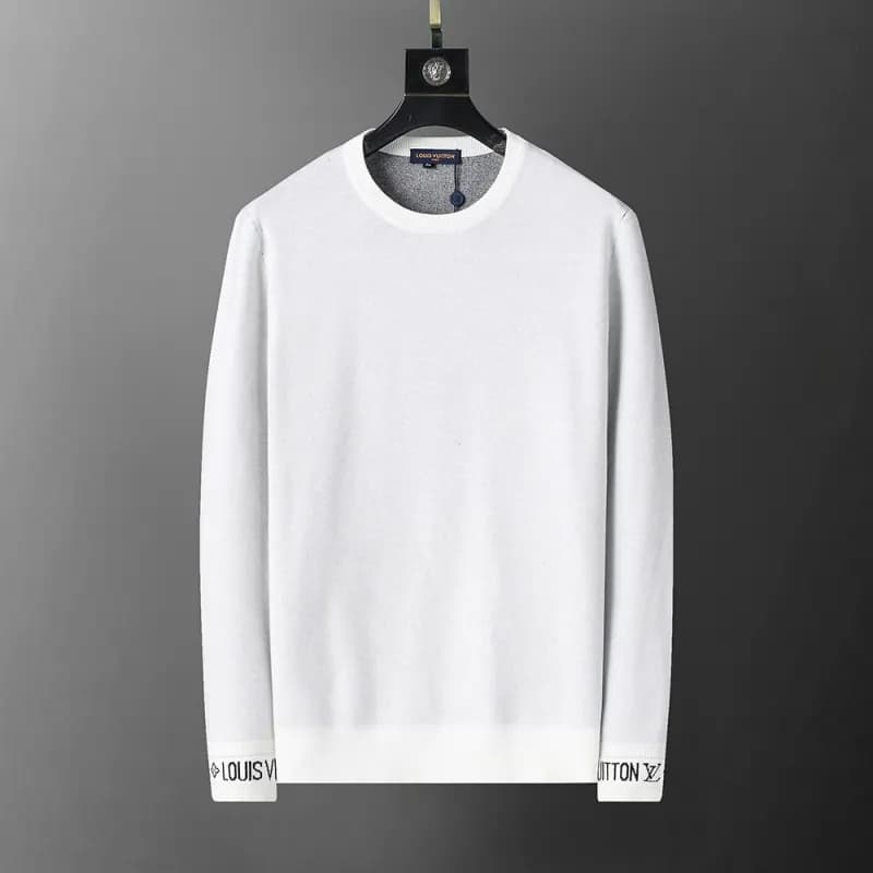 Givenchy Logo Knit Sweater Stripe Logo — 3119 white
