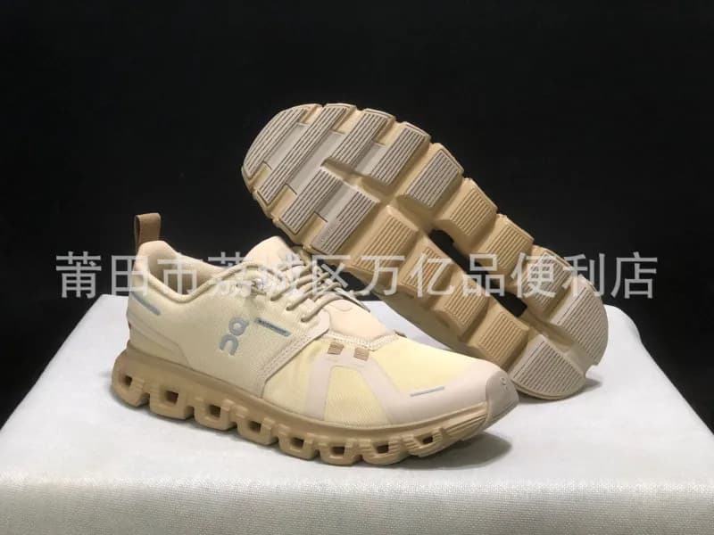 On Cloudmonster Grey White — Waterproof--pearl white
