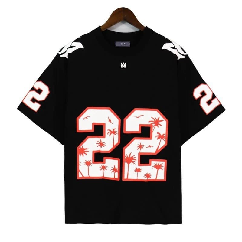 Off-White Graphic T-Shirt Amiri Script Print — 2171 黑