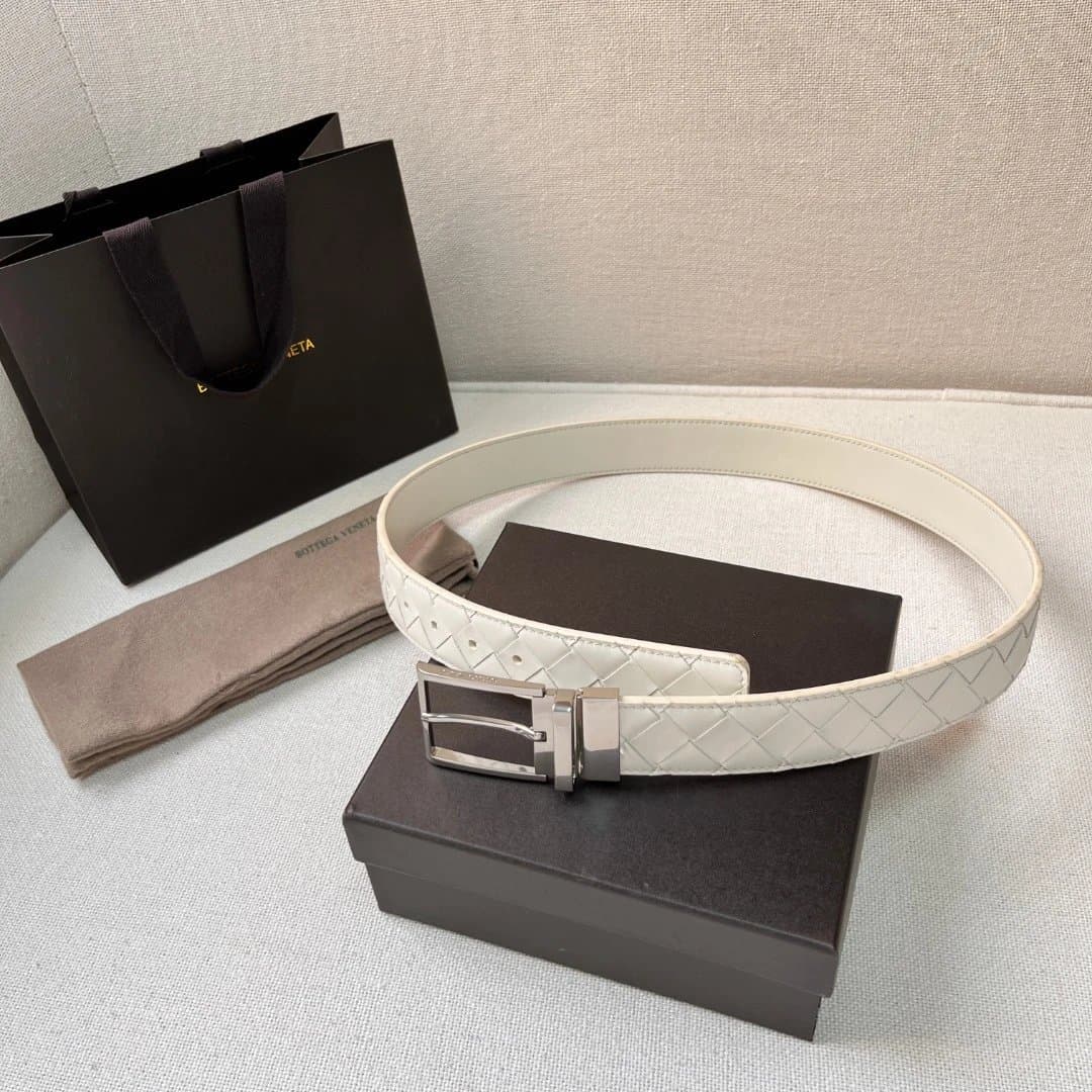Bottega Veneta Intrecciato Belt Classic Woven