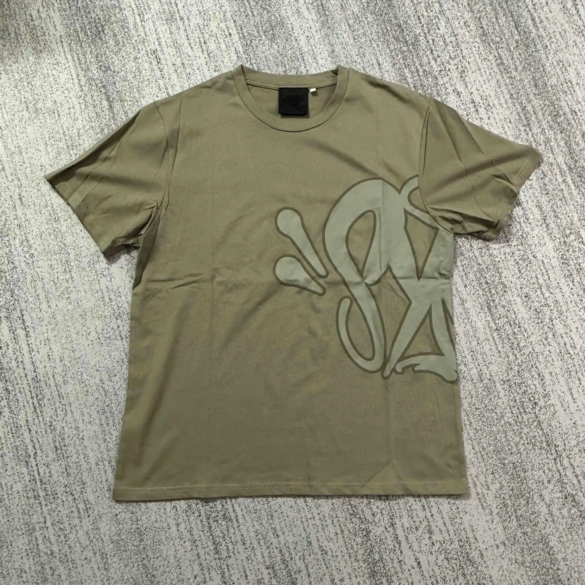 Off-White Graphic T-Shirt Quotation Marks Logo — 军绿色【短袖】