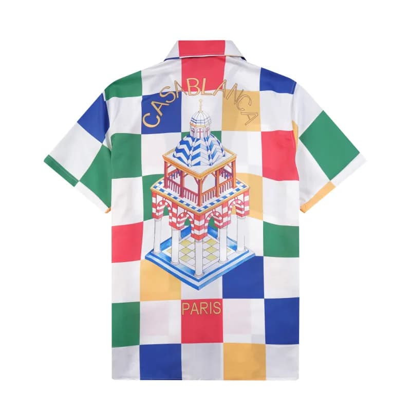Casablanca Shirt Checkerboard Pavilion Print