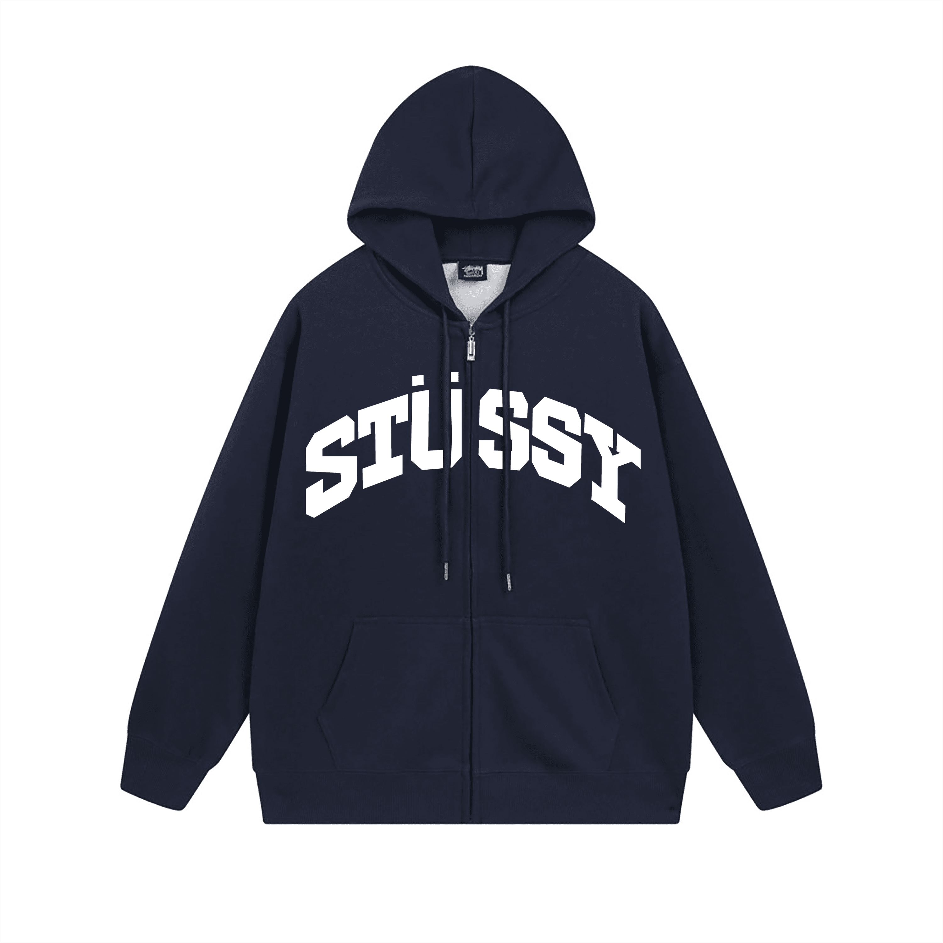 Stüssy Zip-Up Hoodie Arch Logo