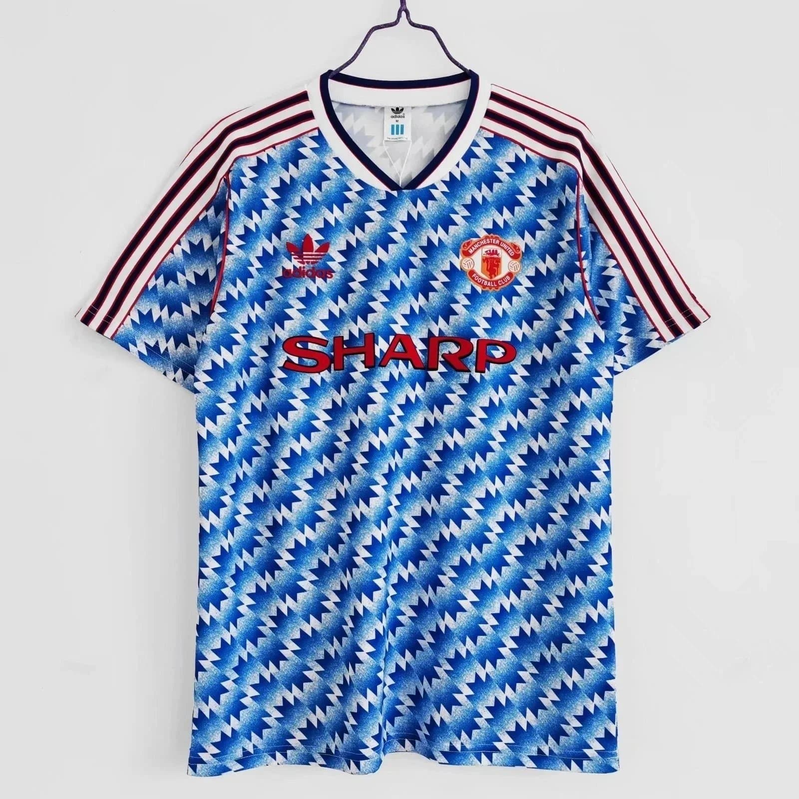 Adidas Manchester United Home Shirt 1990-92 Sharp Sponsor