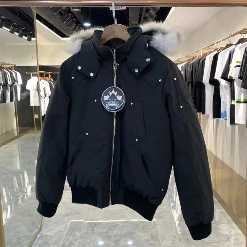 Canada Goose Parker Jacket Black with Fur Trim