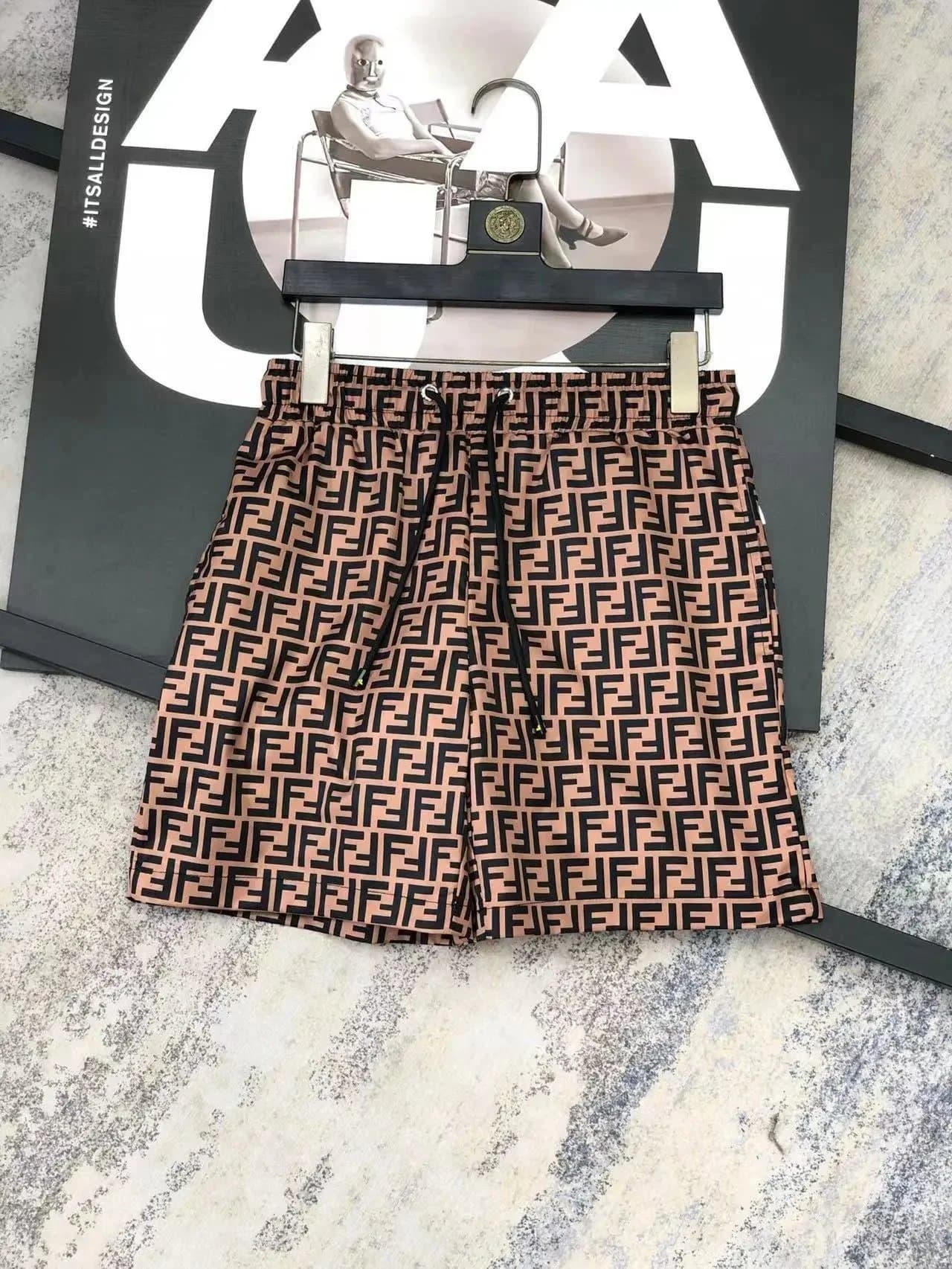 Fendi FF Logo Shorts Monogram Print — 14