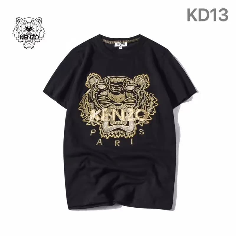Kenzo Tiger Graphic Tee Embroidered Tiger — WF08黑T
