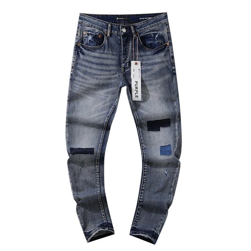 Amiri Distressed Slim Fit Jeans Patchwork Repair