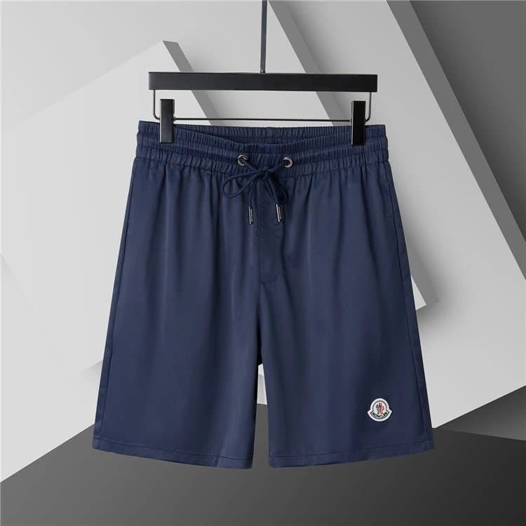 Moncler Logo-Embroidered Shorts Navy