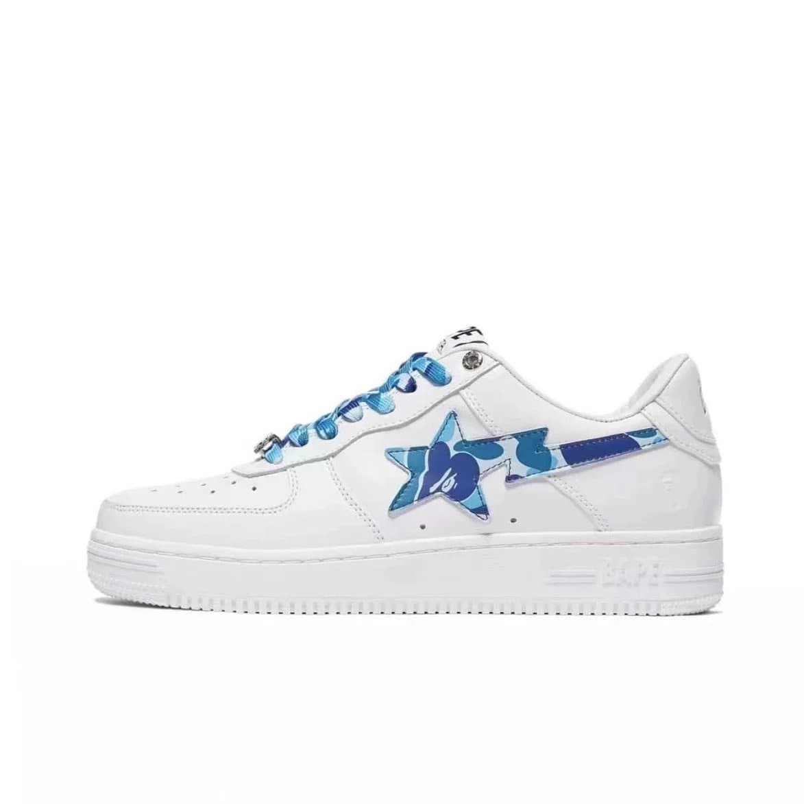 Bape Sta Red White Navy — Bape STA White Blue Camo