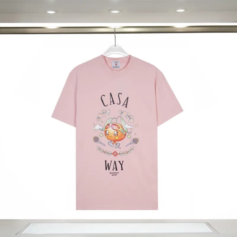 Aimé Leon Dore Casablanca Graphic Tee Casablanca Jet Print — 917 pink