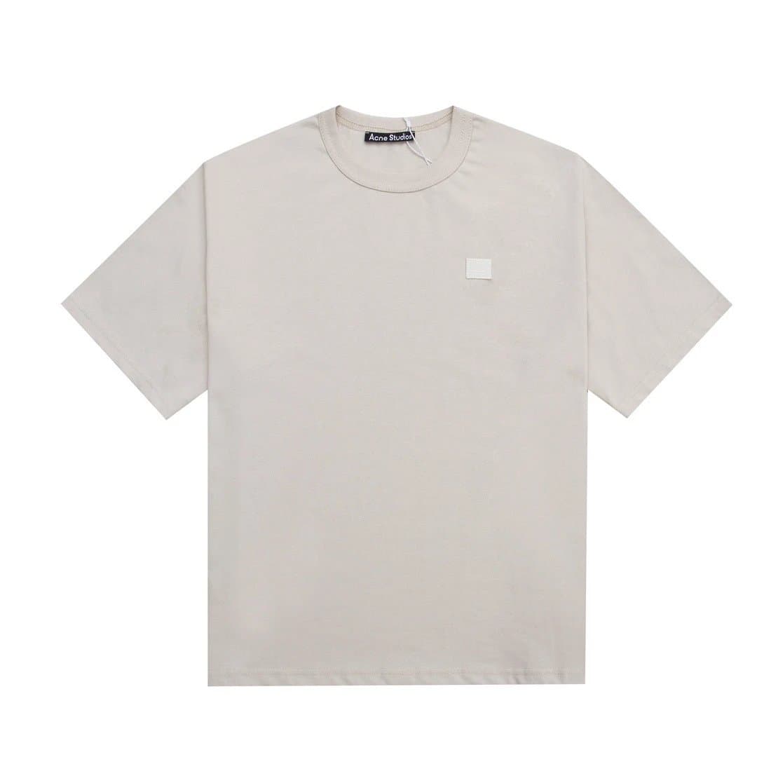 Acne Studios Face Patch T-Shirt Beige