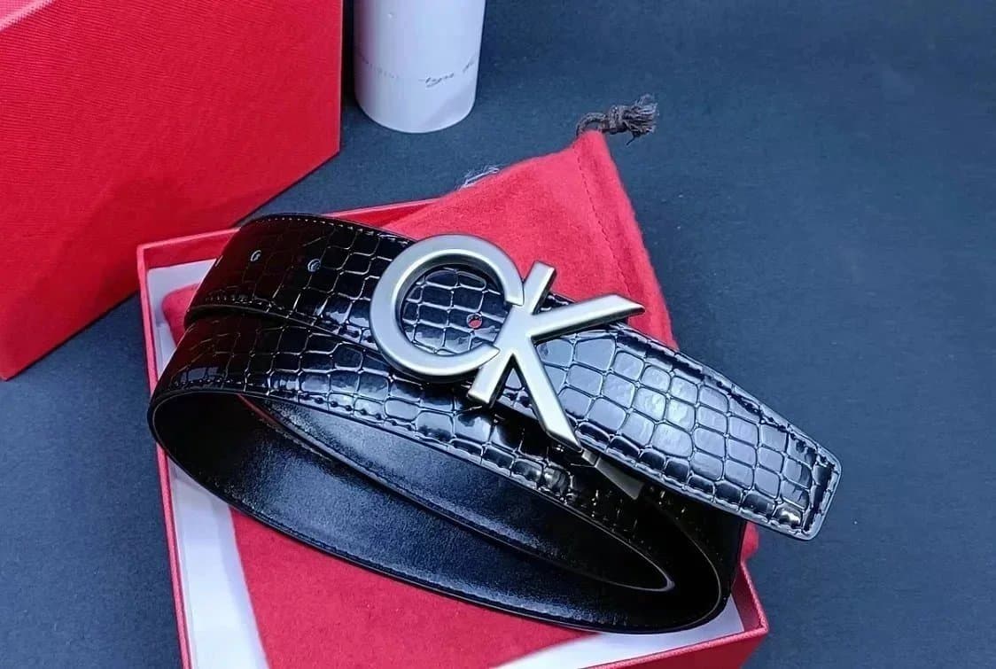 Calvin Klein CK Logo Belt Monogram Buckle — 17