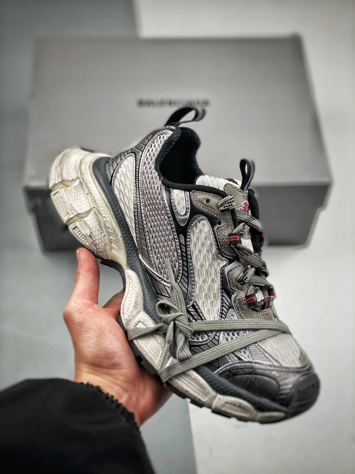 Salomon XT-6 Earth Tone — 3XL 白灰