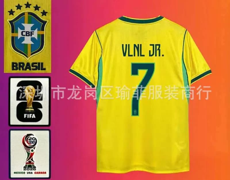 Nike Spain National Team Jersey Williams Jr. #17 — Brazil home jersey #7 with captain's armband