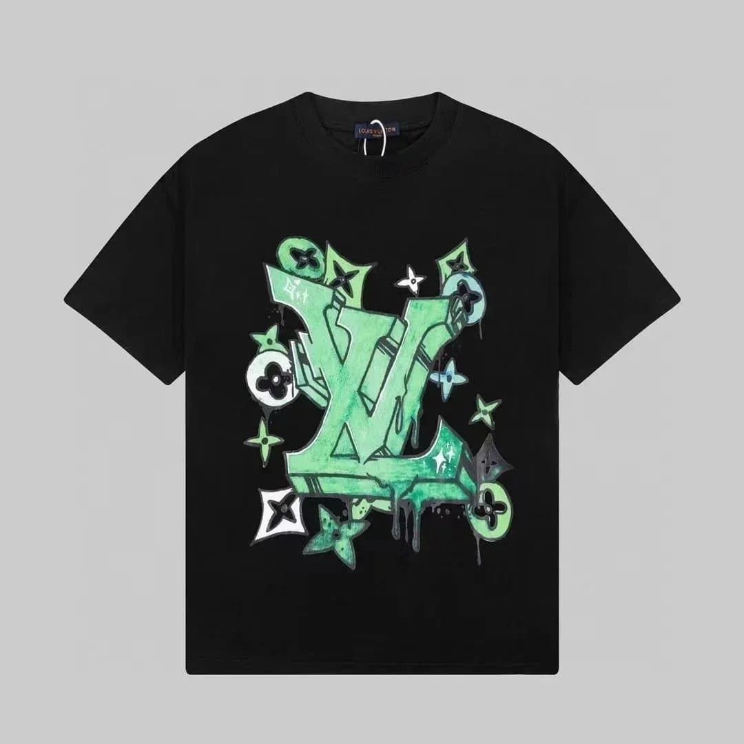 Off-White Graphic Tee Old Dope Print — 黑色绿图标002