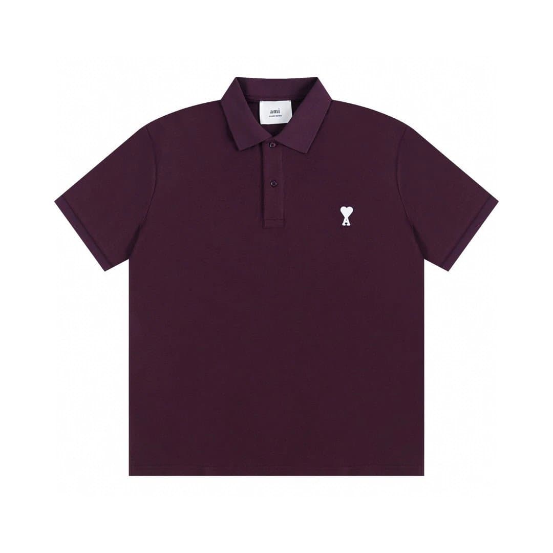 AMI Paris Polo Shirt Heart Logo