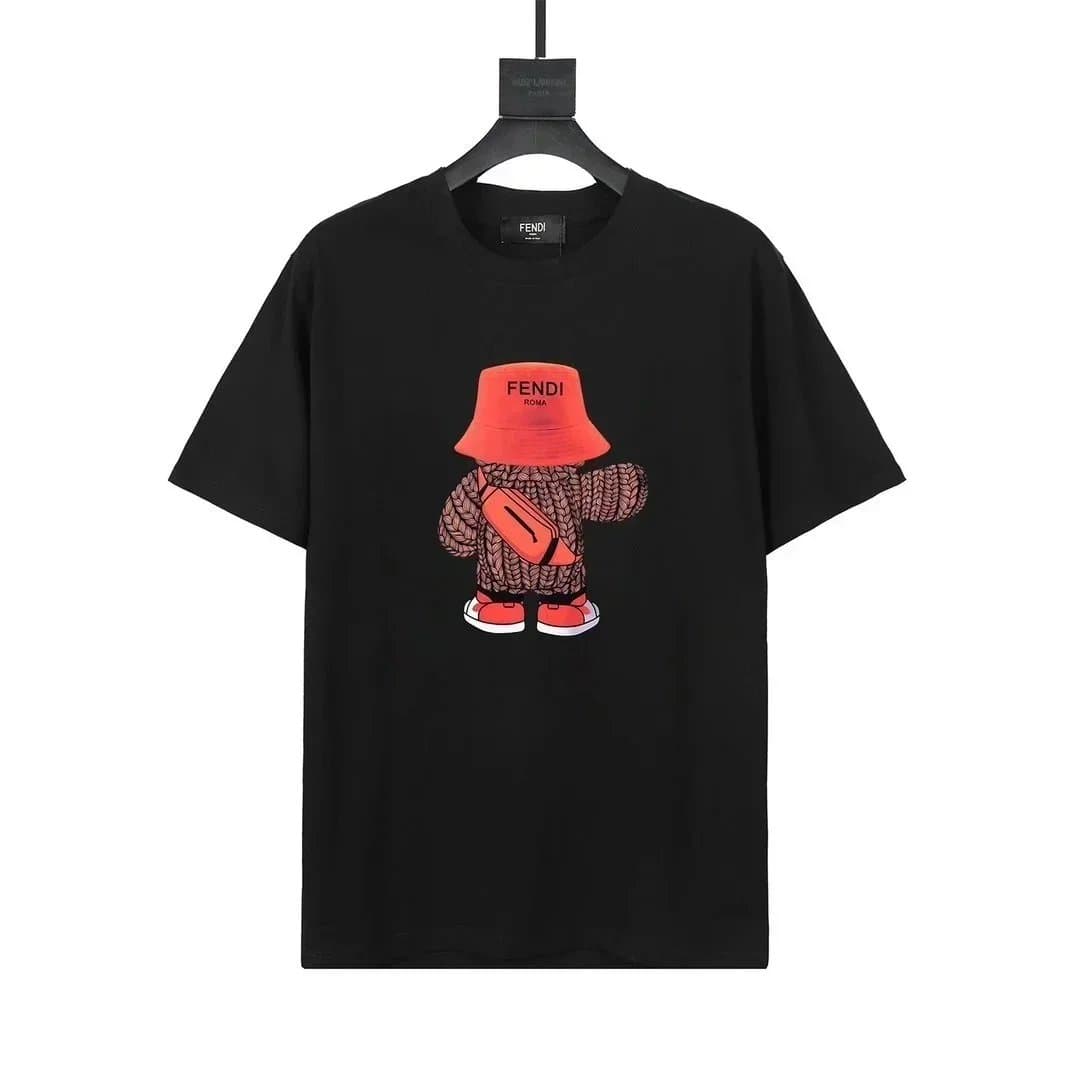 Fendi FF Logo T-Shirt Embossed Monogram — 010107007