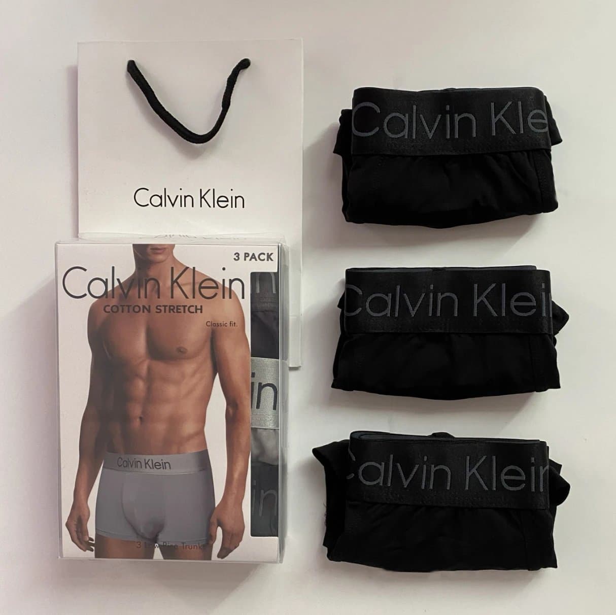 Calvin Klein Cotton Stretch Trunks 3-Pack