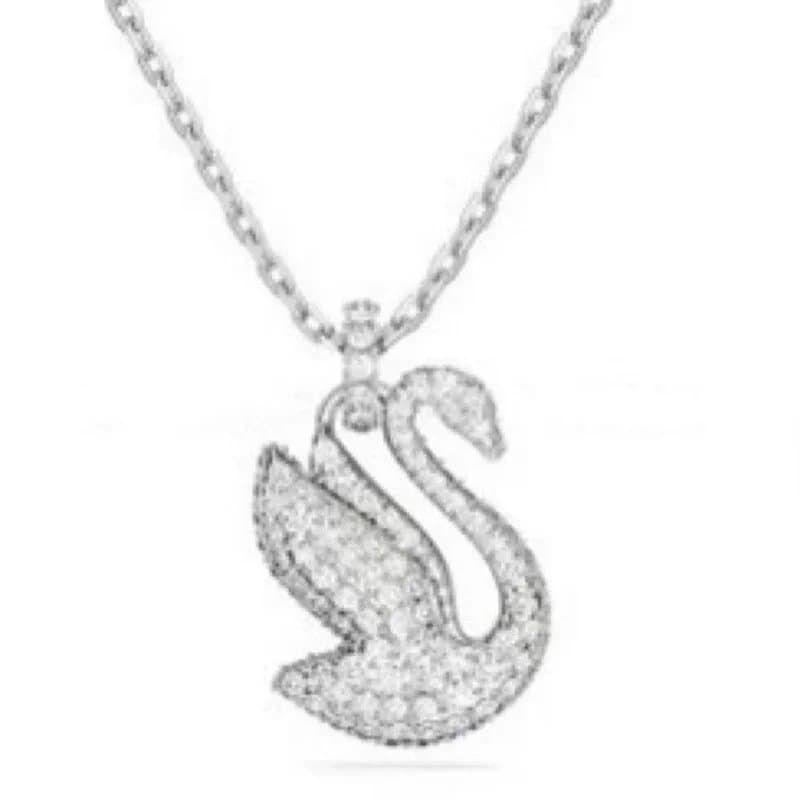 Swarovski Swan Pendant Crystal Pave
