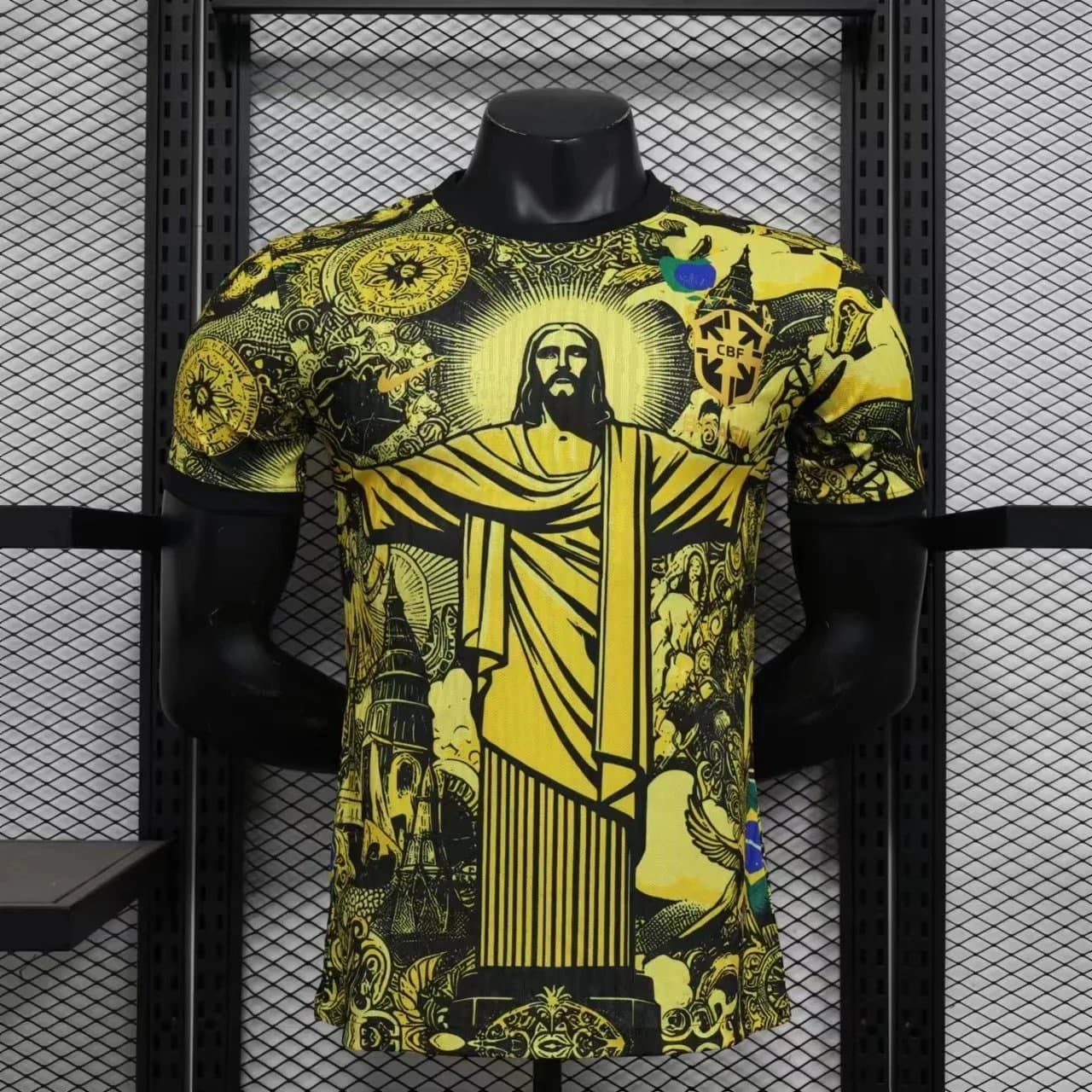 Nike Brazil National Team Jersey Christ the Redeemer Graphic