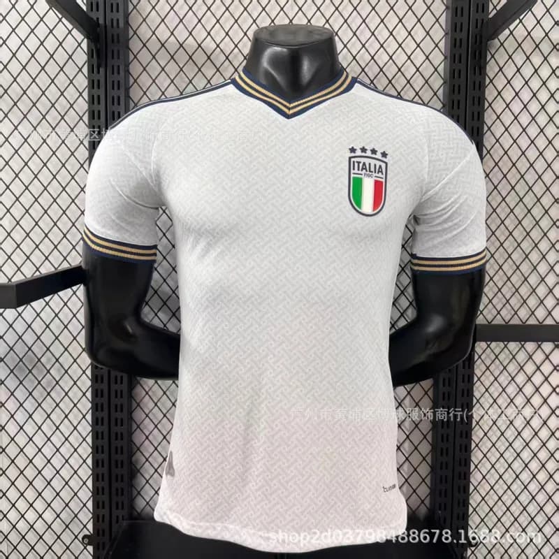 Puma Italy National Team Jersey V-Neck Patterned