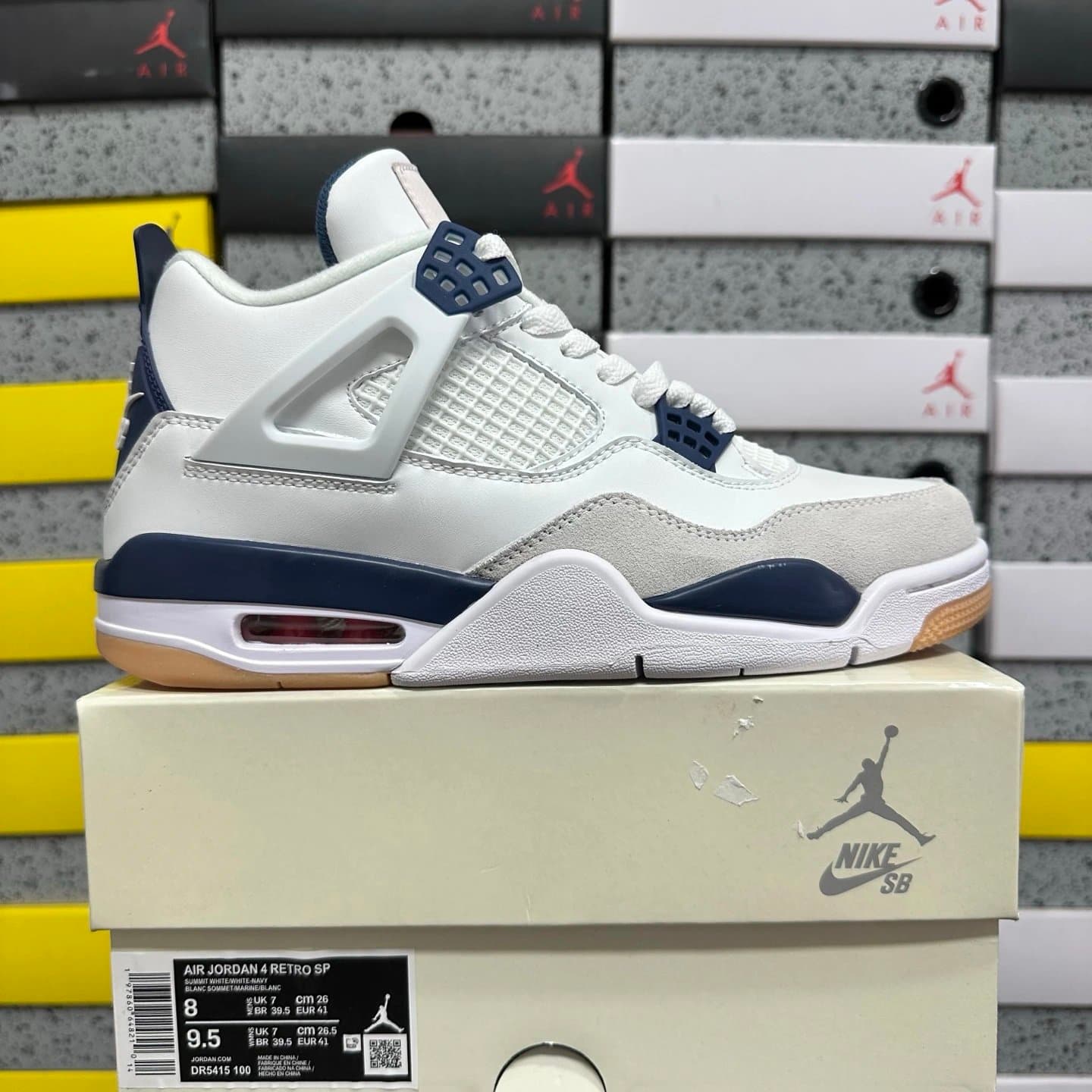 Air Jordan 4 Retro Brown — CP版 · DR5415-100 白蓝