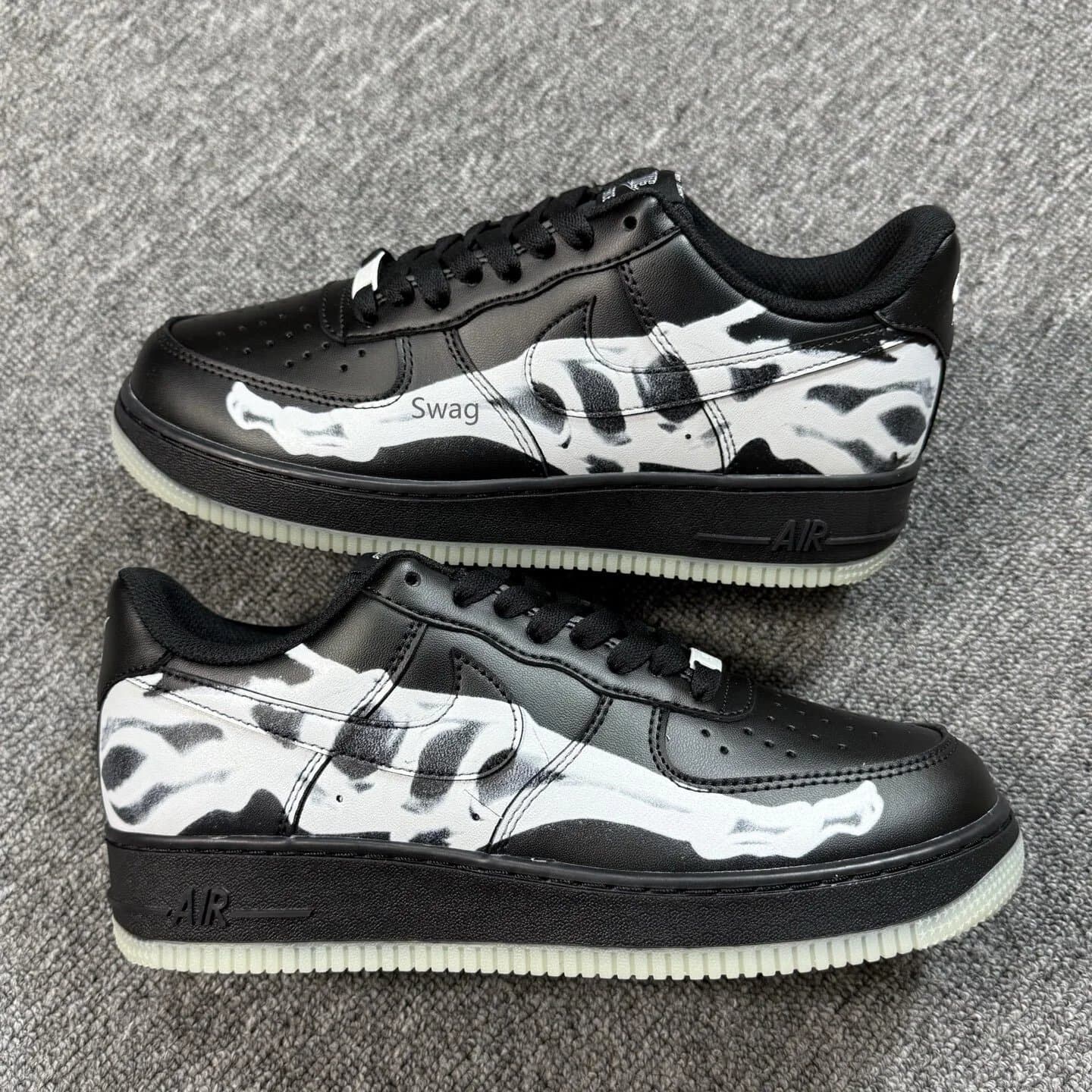 Nike Air Force 1 Low Off-White The Ten — 万圣节 黑骨