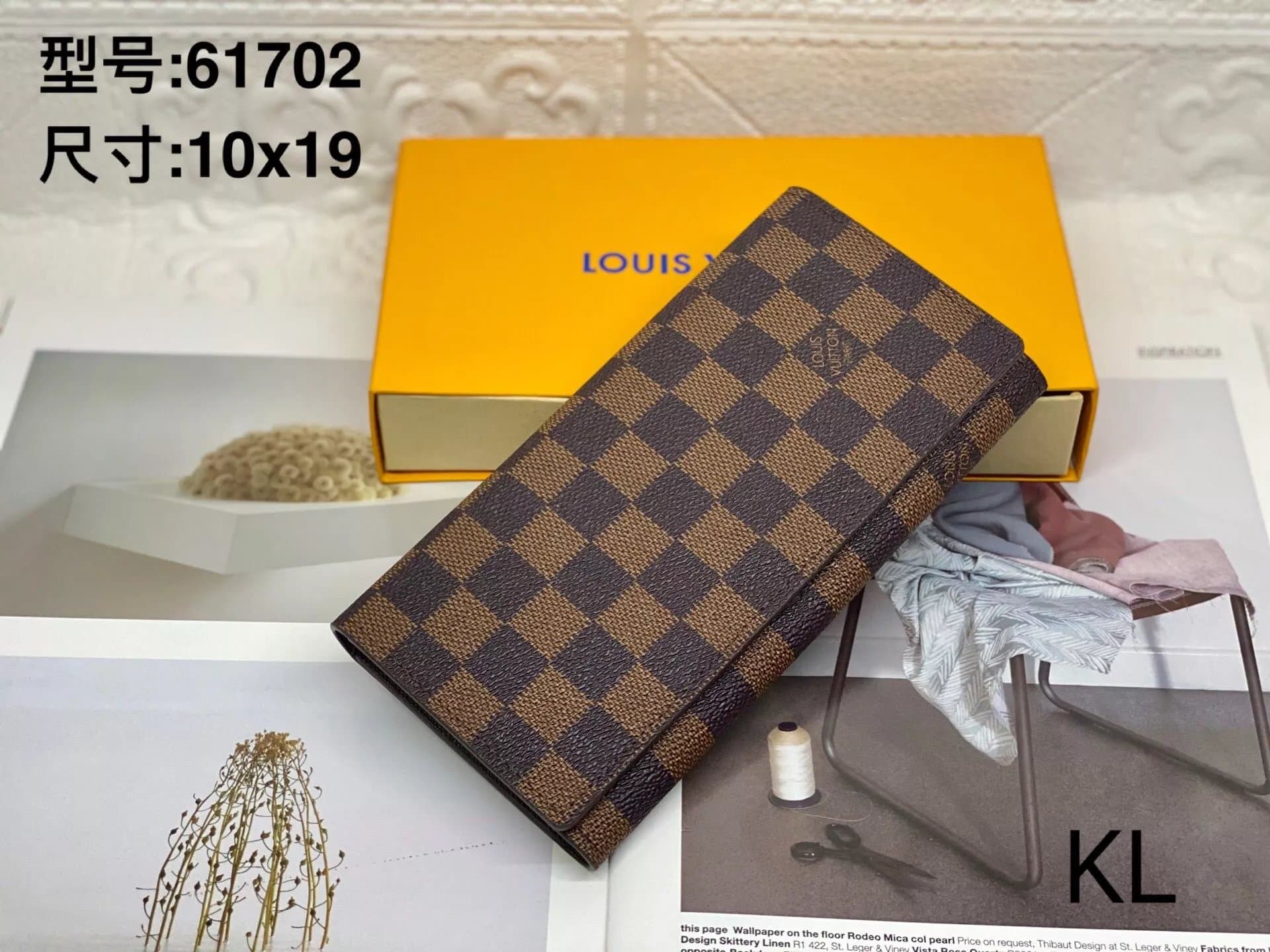 Louis Vuitton Long Wallet Damier Ebene
