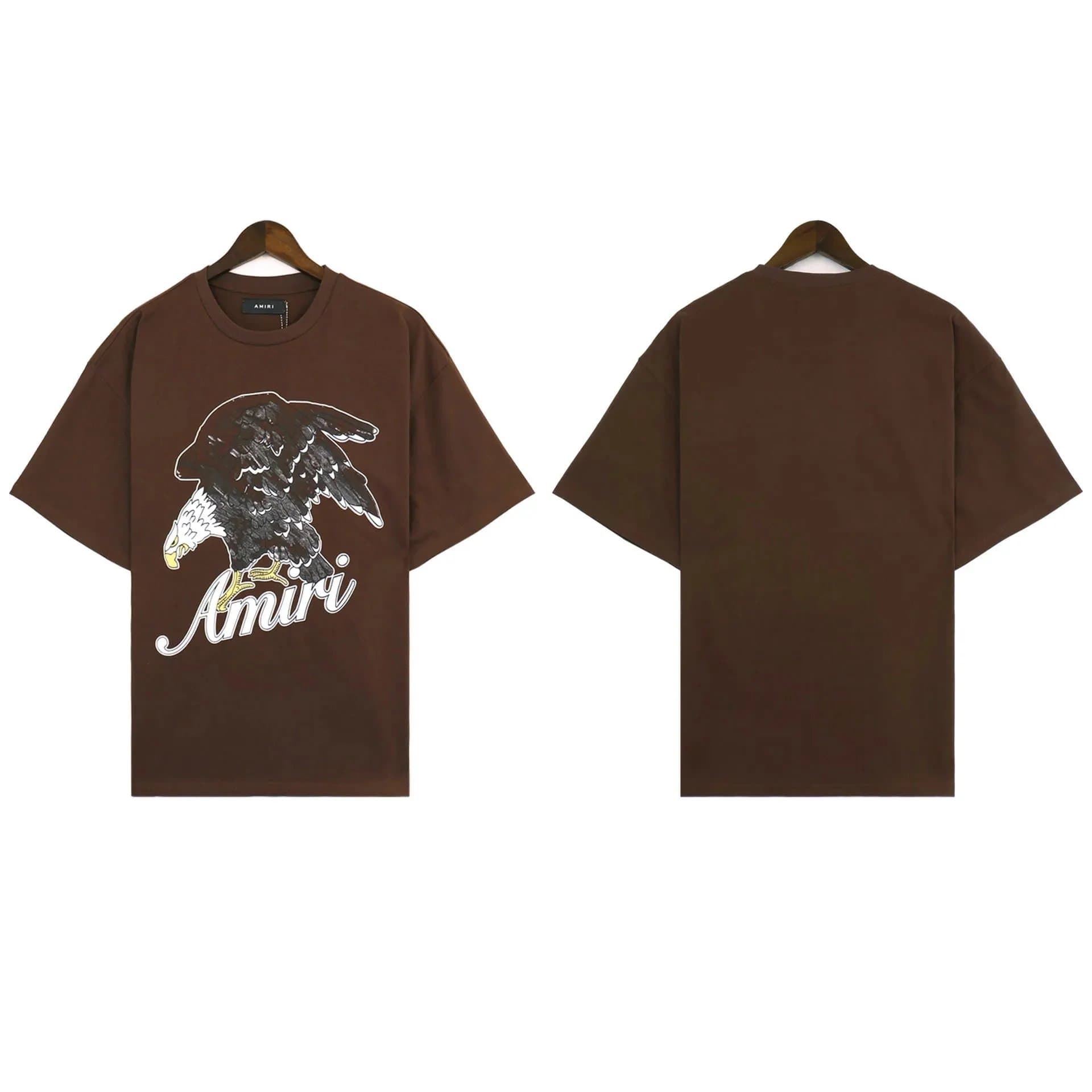 Amiri Eagle Graphic Tee Brown Eagle Print