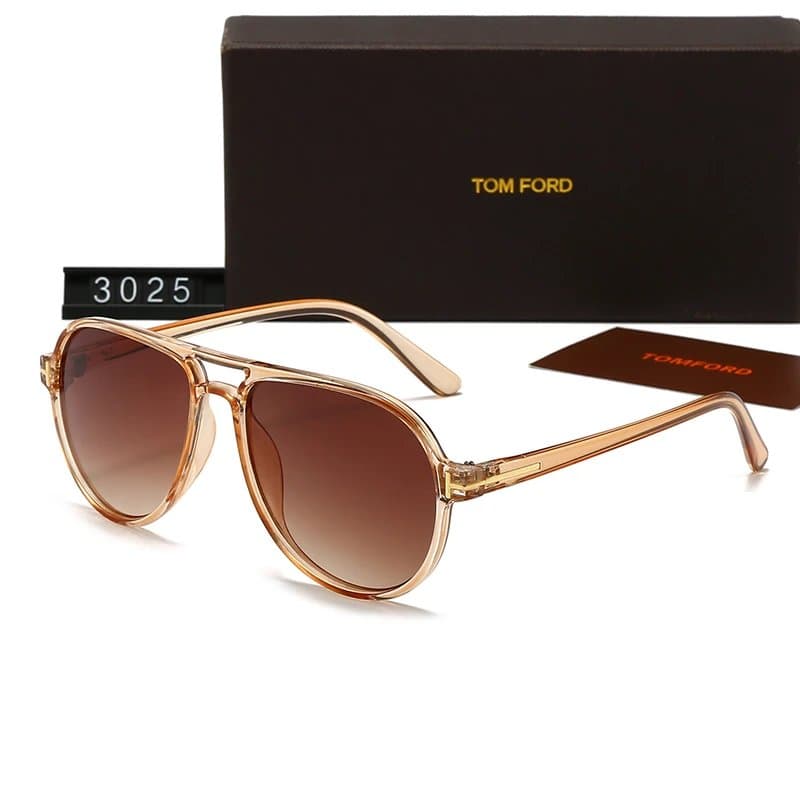 Tom Ford Aviator Sunglasses Tortoiseshell — 礼盒装 · 3025-B